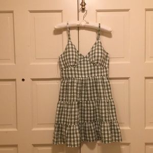 Dress by speechless olive and white plaid